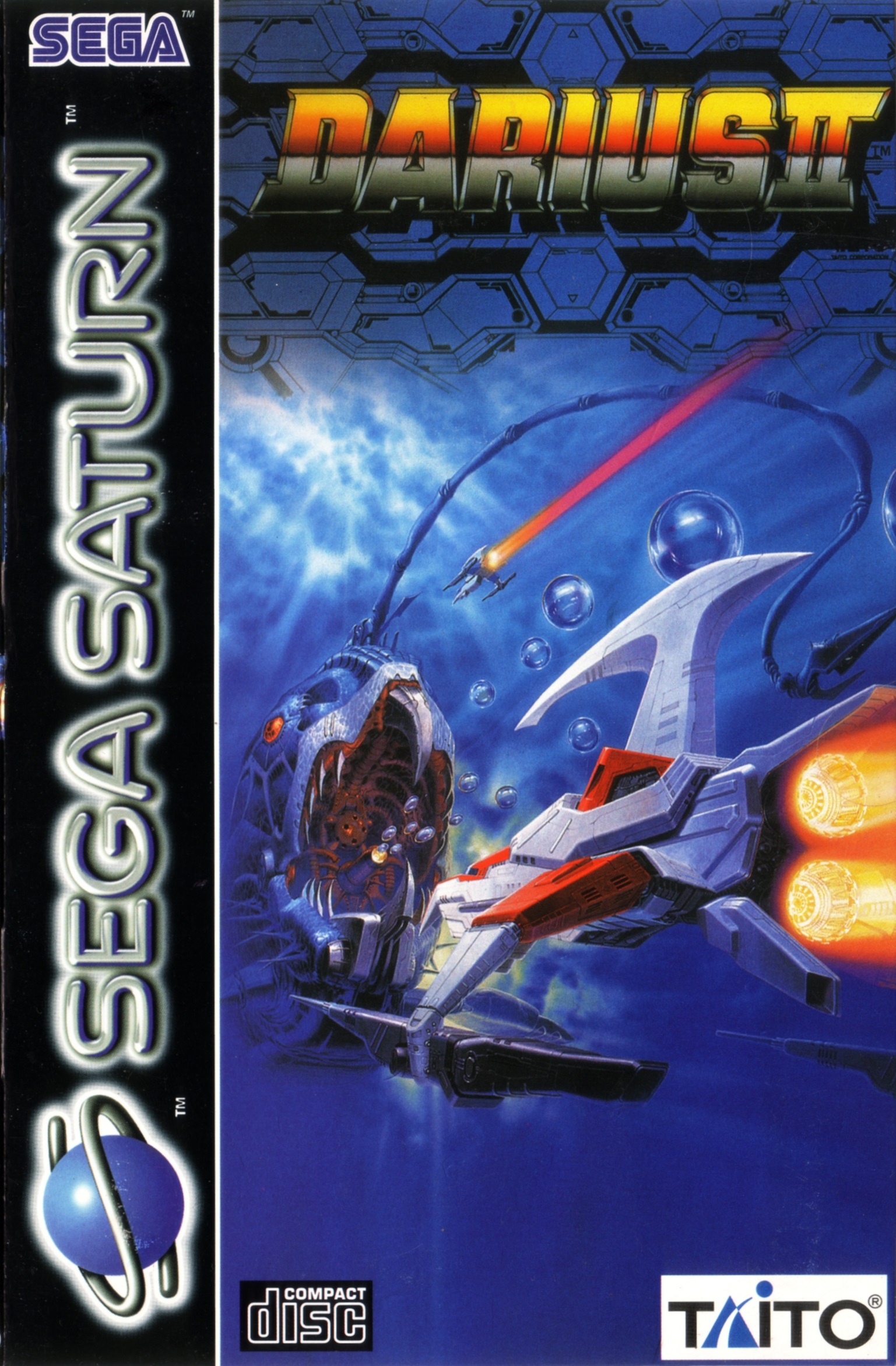 Darius II box art for Sega Saturn